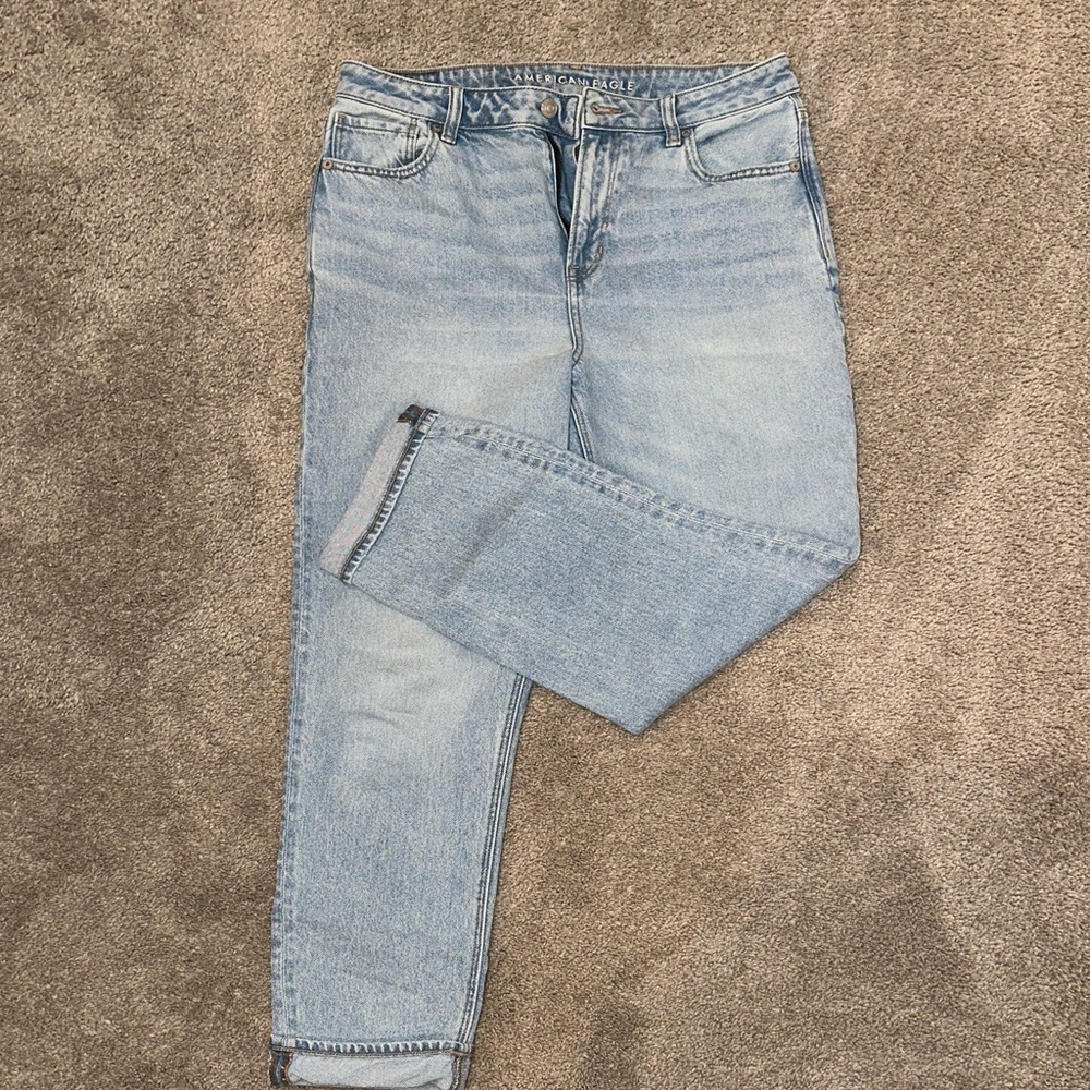 American Eagle Outfitters Light Wash Strigid Straight Leg Jeans